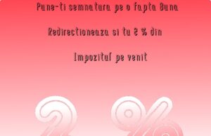 redirectioneaza 2% din impozitul pe venit