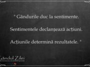 gandurile sentimente actiuni