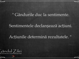 gandurile sentimente actiuni