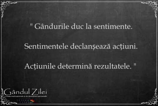 gandurile sentimente actiuni