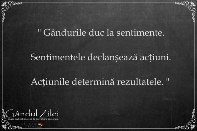 gandurile sentimente actiuni