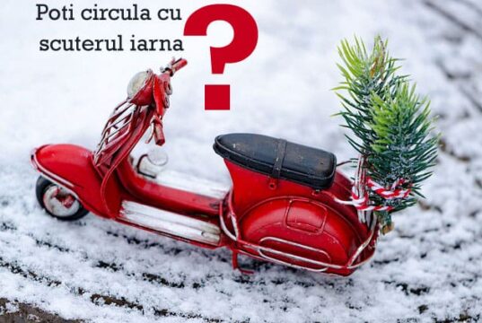 Poti circula cu scuterul iarna?