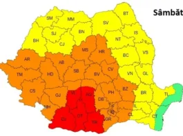 Cod Roșu de caniculă, în acest weekend, în aproape tot sudul României, inclusiv la București canicula sambata 21 iunie 2024