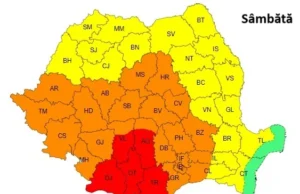 Cod Roșu de caniculă, în acest weekend, în aproape tot sudul României, inclusiv la București canicula sambata 21 iunie 2024