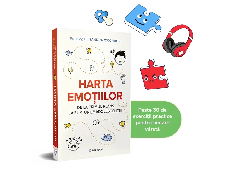 Harta emoțiilor – Cartea care te învață cum să fii alături de copilul tău, cu răbdare și conștiență